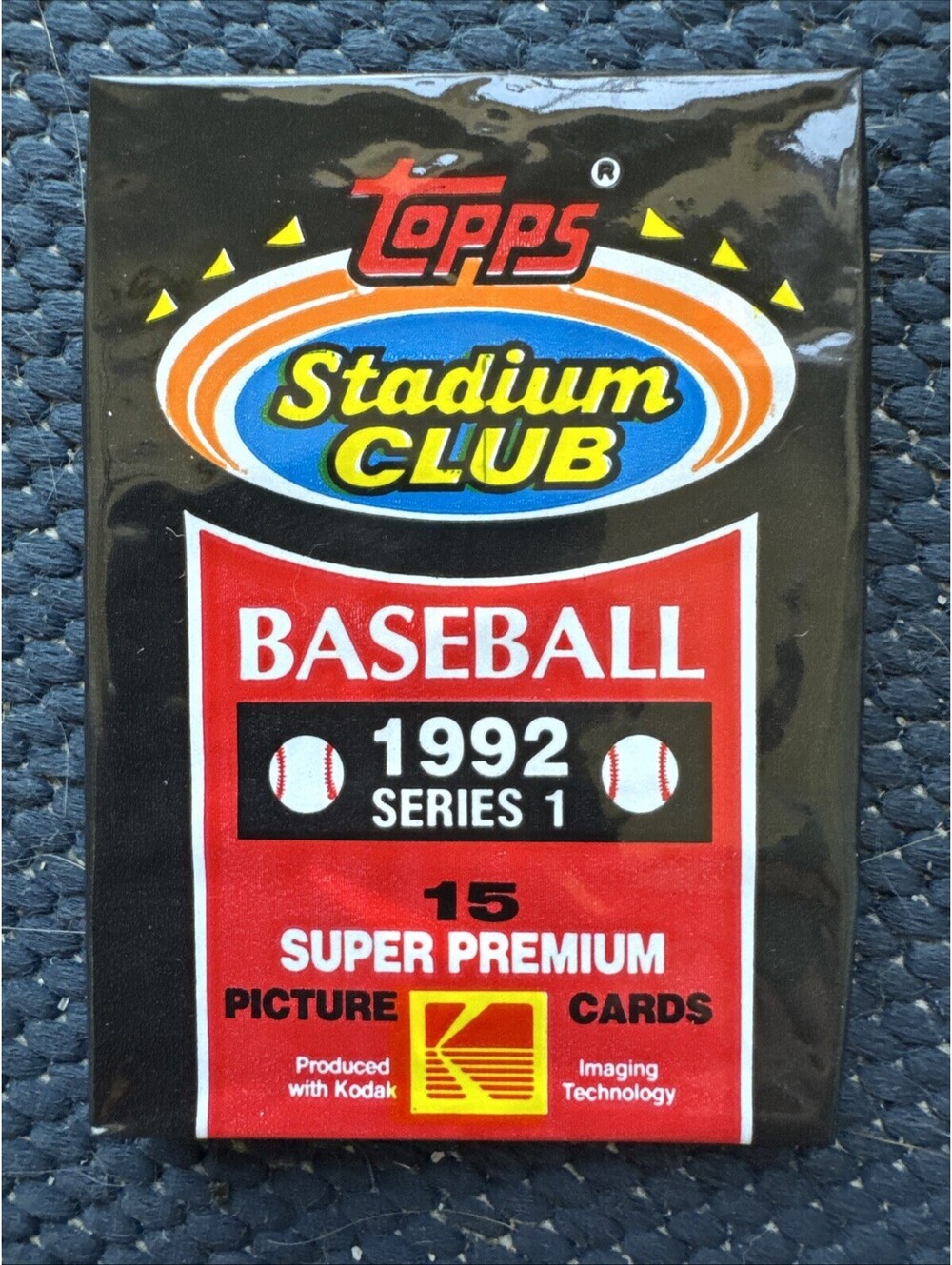 1992 Topps Stadium Club Series 1 Baseball MLB Sealed Pack 15 Cards (1 pack)